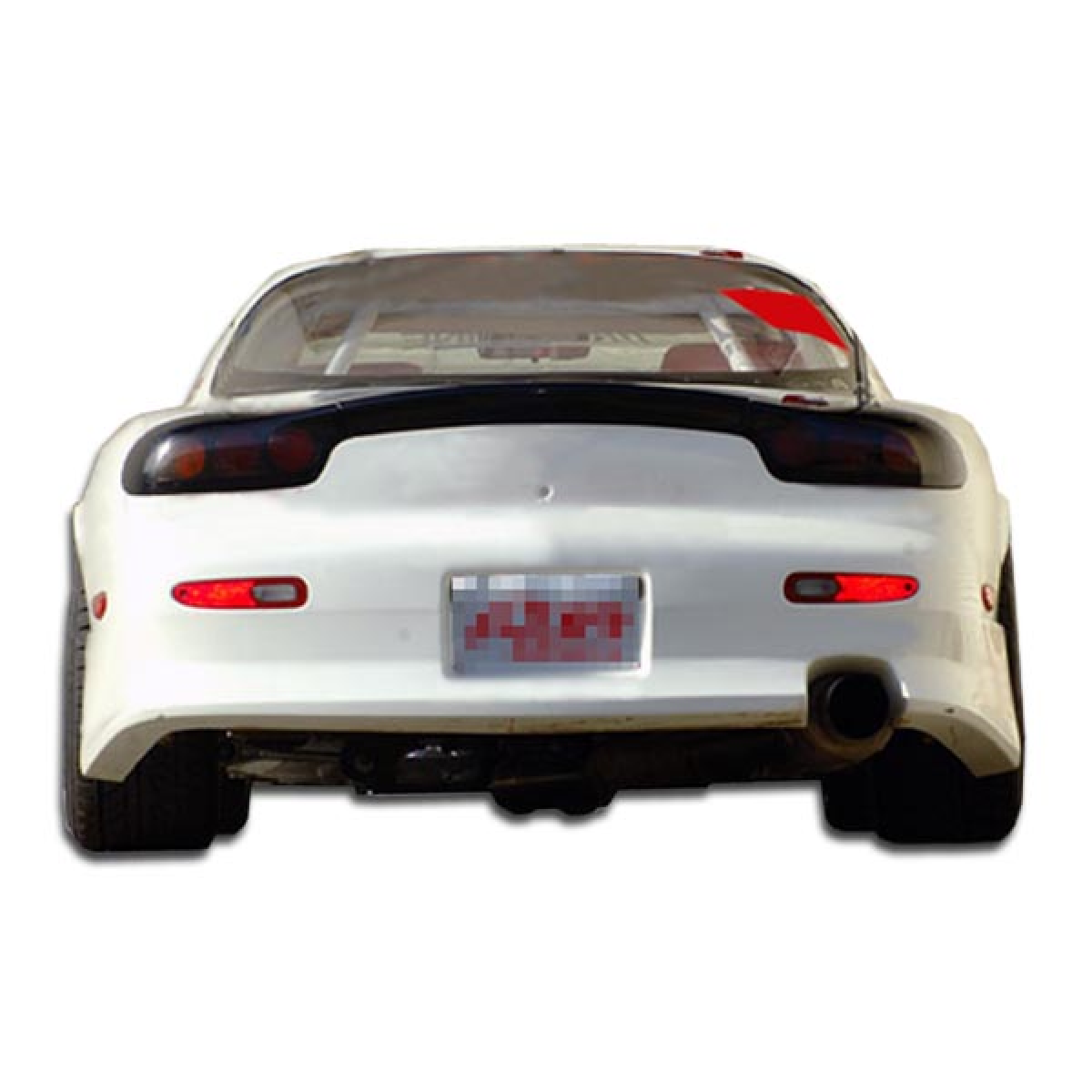 Modify your Mazda RX-7 1993 with our Exterior/Rear Bumpers or Lips - Rear view at a slight upward angle