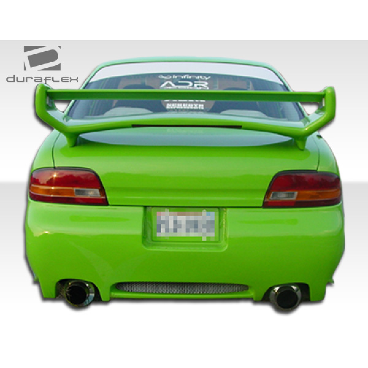 Modify your Nissan Altima 1993 with our Exterior/Rear Bumpers or Lips - Rear view angle of a modified Nissan Altima