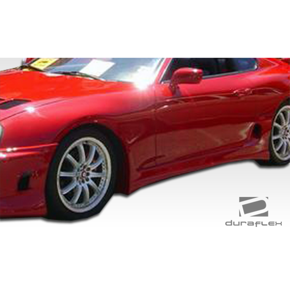 Modify your Toyota Supra 1993 with our Exterior/Side Skirts - Angle showing side view of the vehicle part