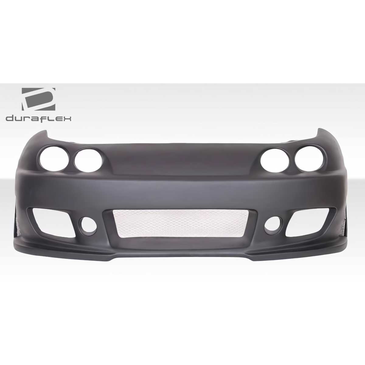 Modify your Acura Integra 1994 with our Exterior/Front Bumpers or Lips - Front view of the bumper part shown at head on angle