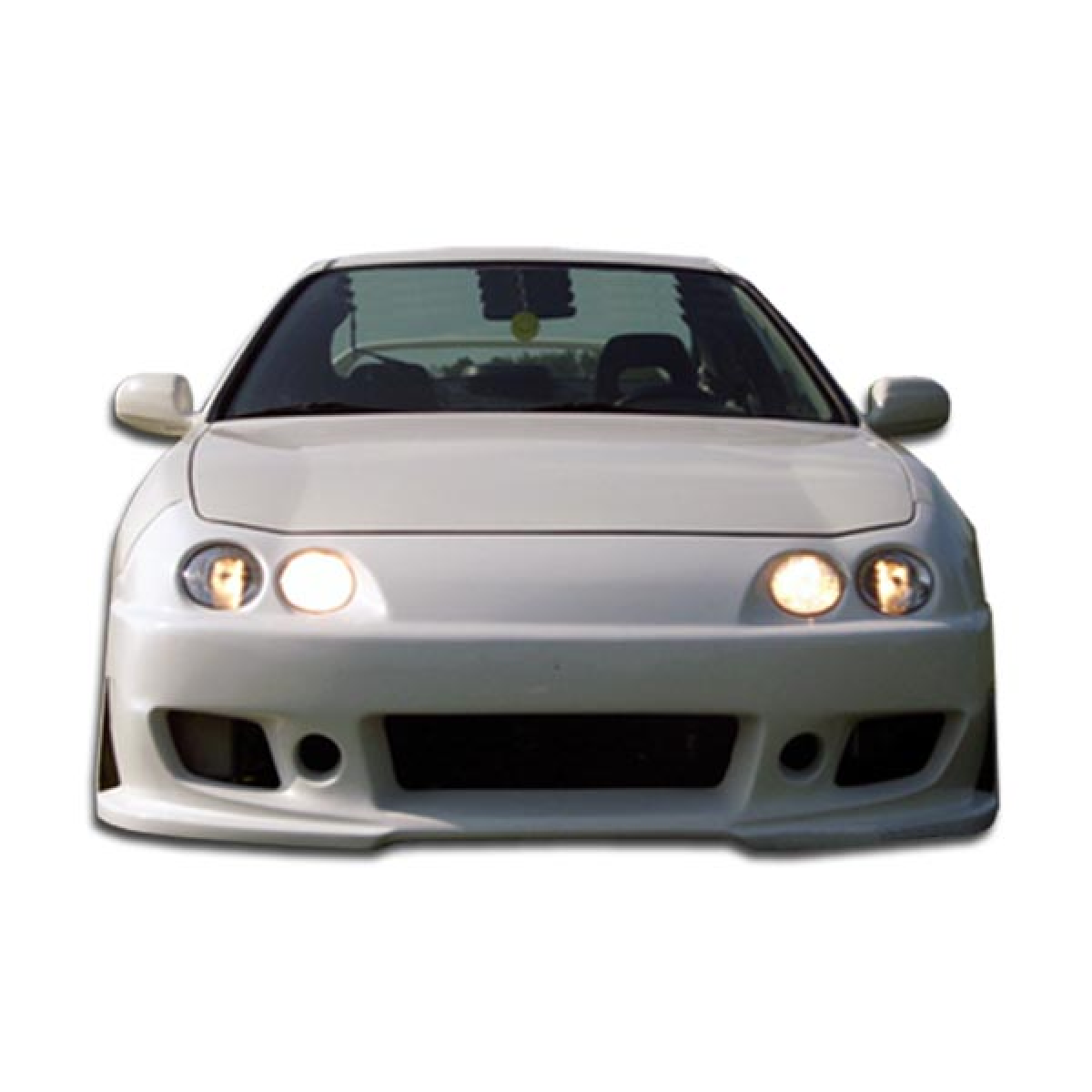 Modify your Acura Integra 1994 with our Exterior/Front Bumpers or Lips - Frontal view of the vehicle at a straight angle