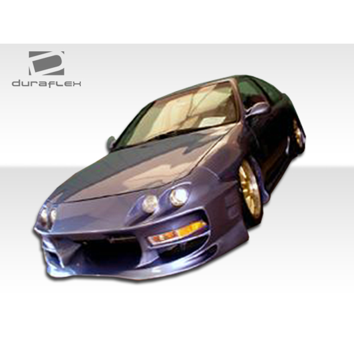 Modify your Acura Integra 1994 with our Exterior/Front Bumpers or Lips - Car viewed from a low angle angled slightly left