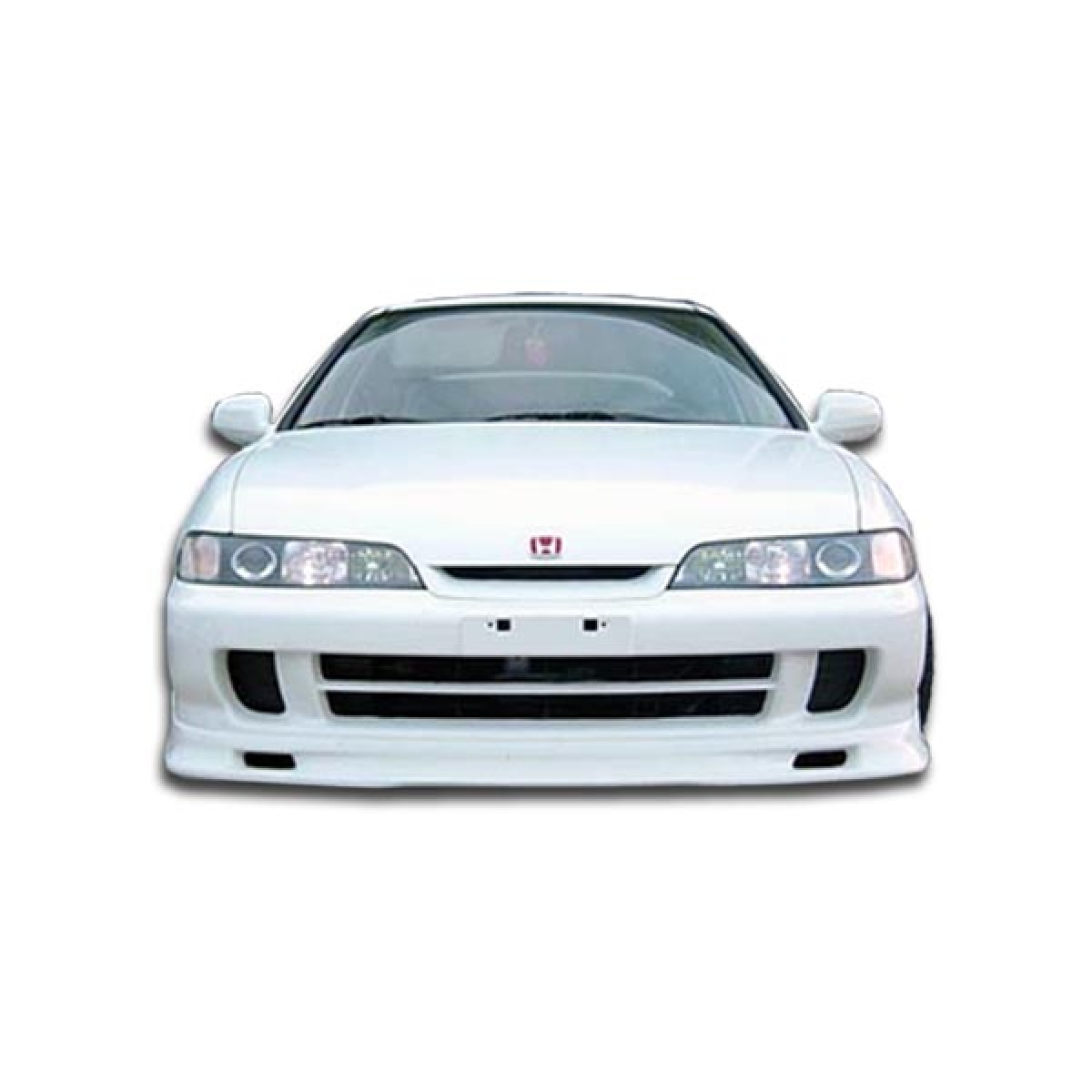 Modify your Acura Integra 1994 with our Exterior/Front Bumpers or Lips - Front view angle of the Acura Integra