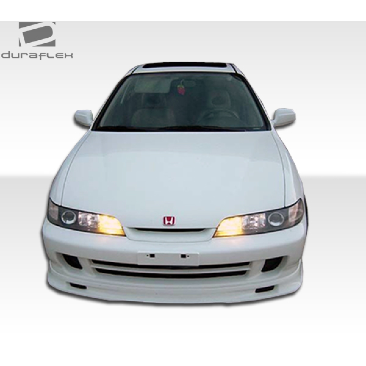 Modify your Acura Integra 1994 with our Exterior/Front Bumpers or Lips - Front view of car at eye level angle