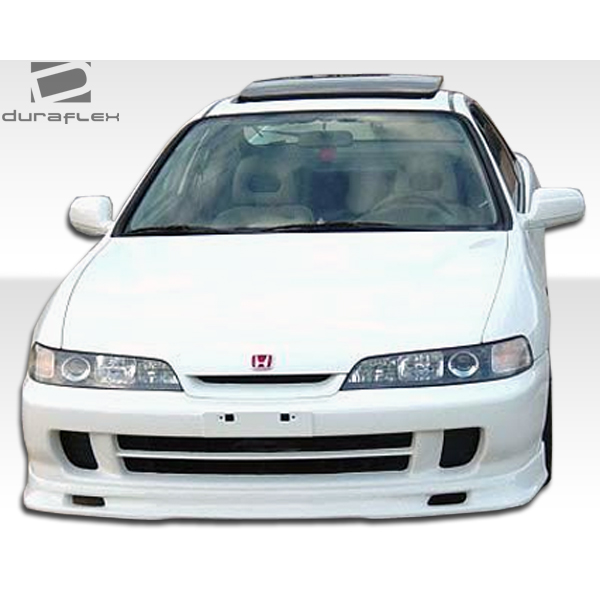 Modify your Acura Integra 1994 with our Exterior/Hoods - Front view of vehicle hood at eye level