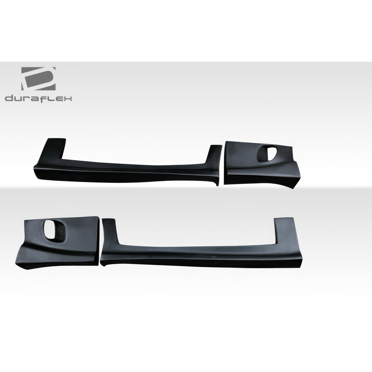 Modify your Chevrolet S10 1994 with our Exterior/Side Skirts - Side view of the side skirts at a flat angle