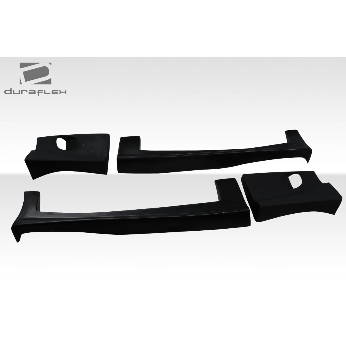 Modify your Chevrolet S10 1994 with our Exterior/Side Skirts - Side view showing four pieces of side skirts