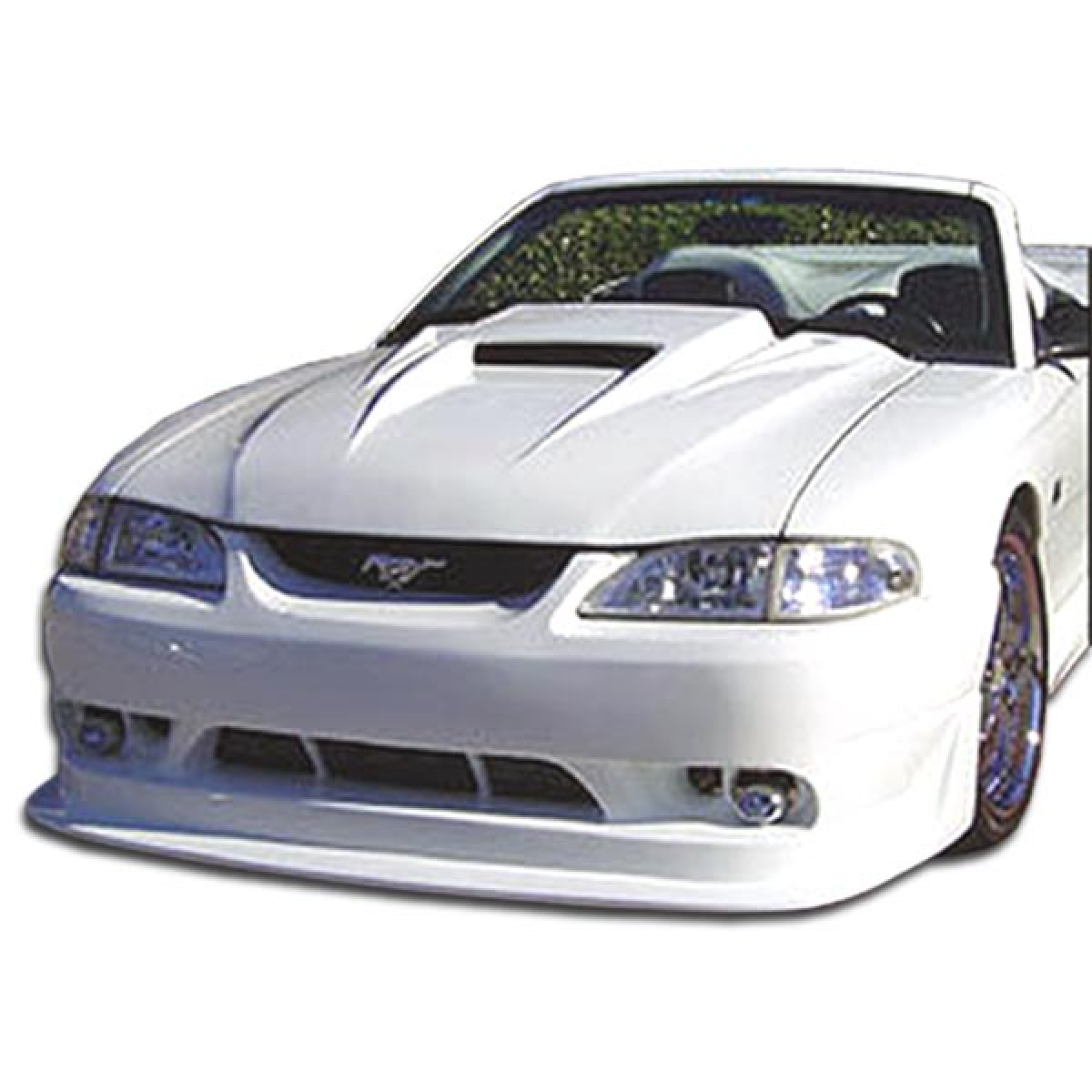 Modify your Ford Mustang 1994 with our Exterior/Front Bumpers or Lips - Front view of car part at slightly elevated angle