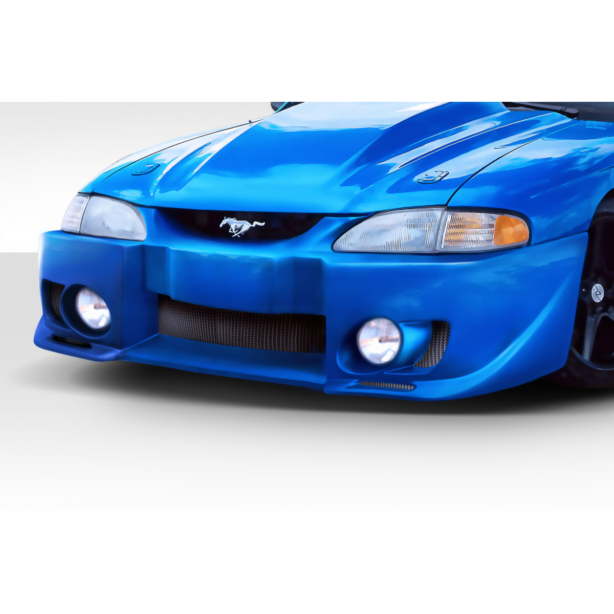 Modify your Ford Mustang 1994 with our Exterior/Front Bumpers or Lips - Front view at a slightly upward angle