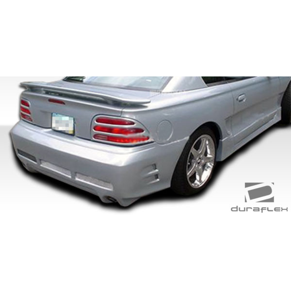Modify your Ford Mustang 1994 with our Exterior/Rear Bumpers or Lips - Showing rear angle of vehicle near 45 degrees