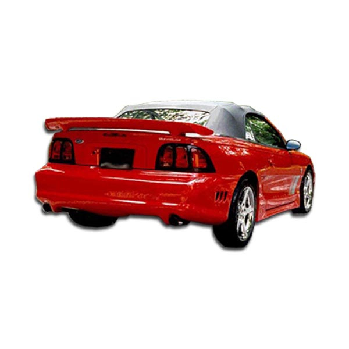 Modify your Ford Mustang 1994 with our Exterior/Complete Body Kits - Rear angle view of the bumper part installed