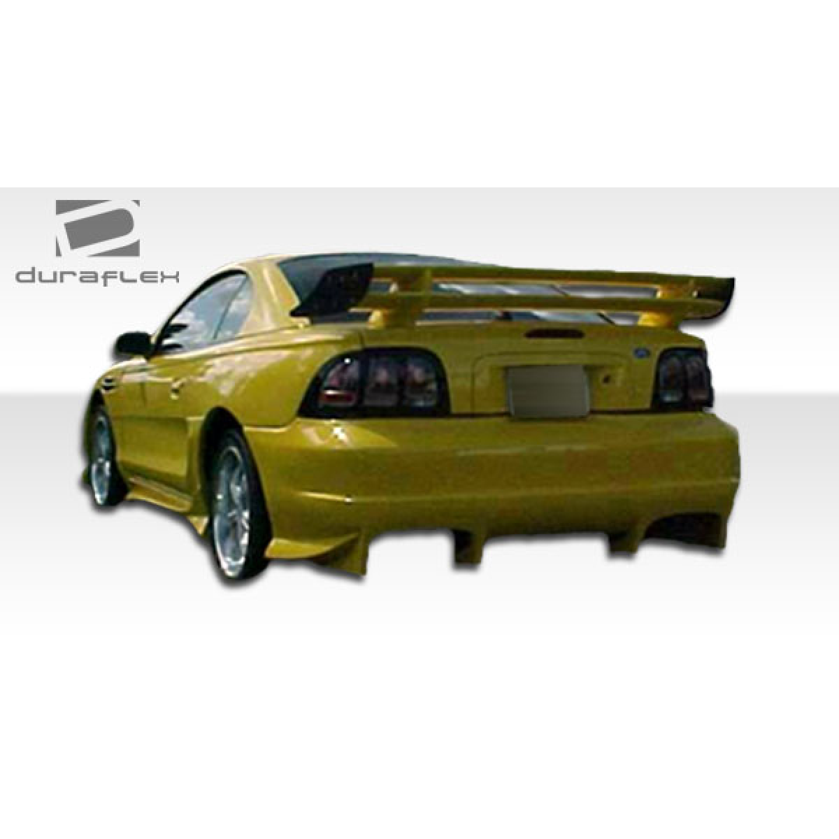 Modify your Ford Mustang 1994 with our Exterior/Complete Body Kits - Rear angle view of the vehicle showing side skirts