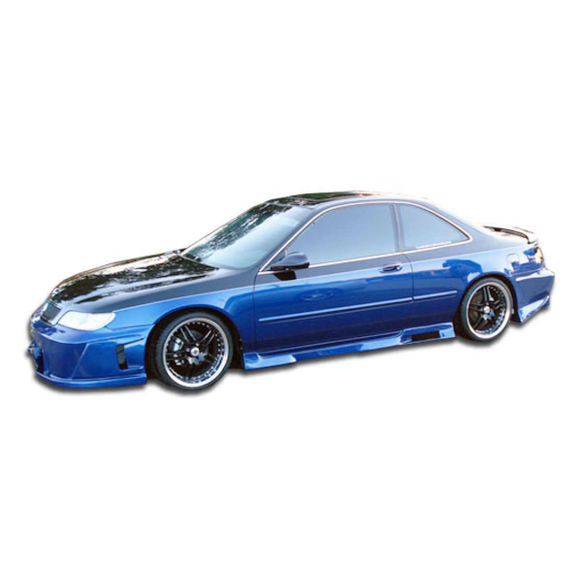 Modify your Acura CL 1994 with our Exterior/Side Skirts - Side angle view of a car with aftermarket parts