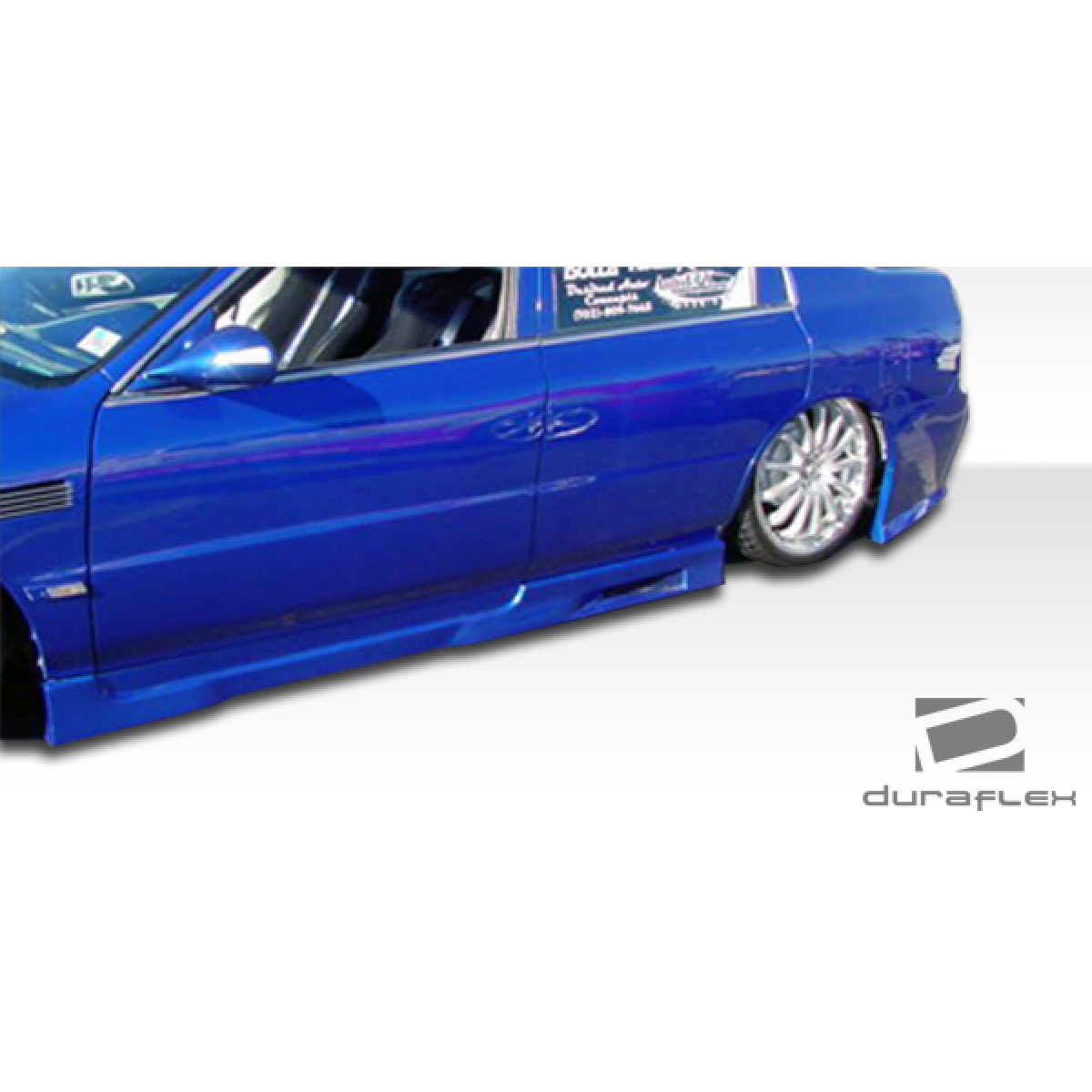 Modify your Honda Accord 1994 with our Exterior/Side Skirts - Side view shows lower angle of side skirts