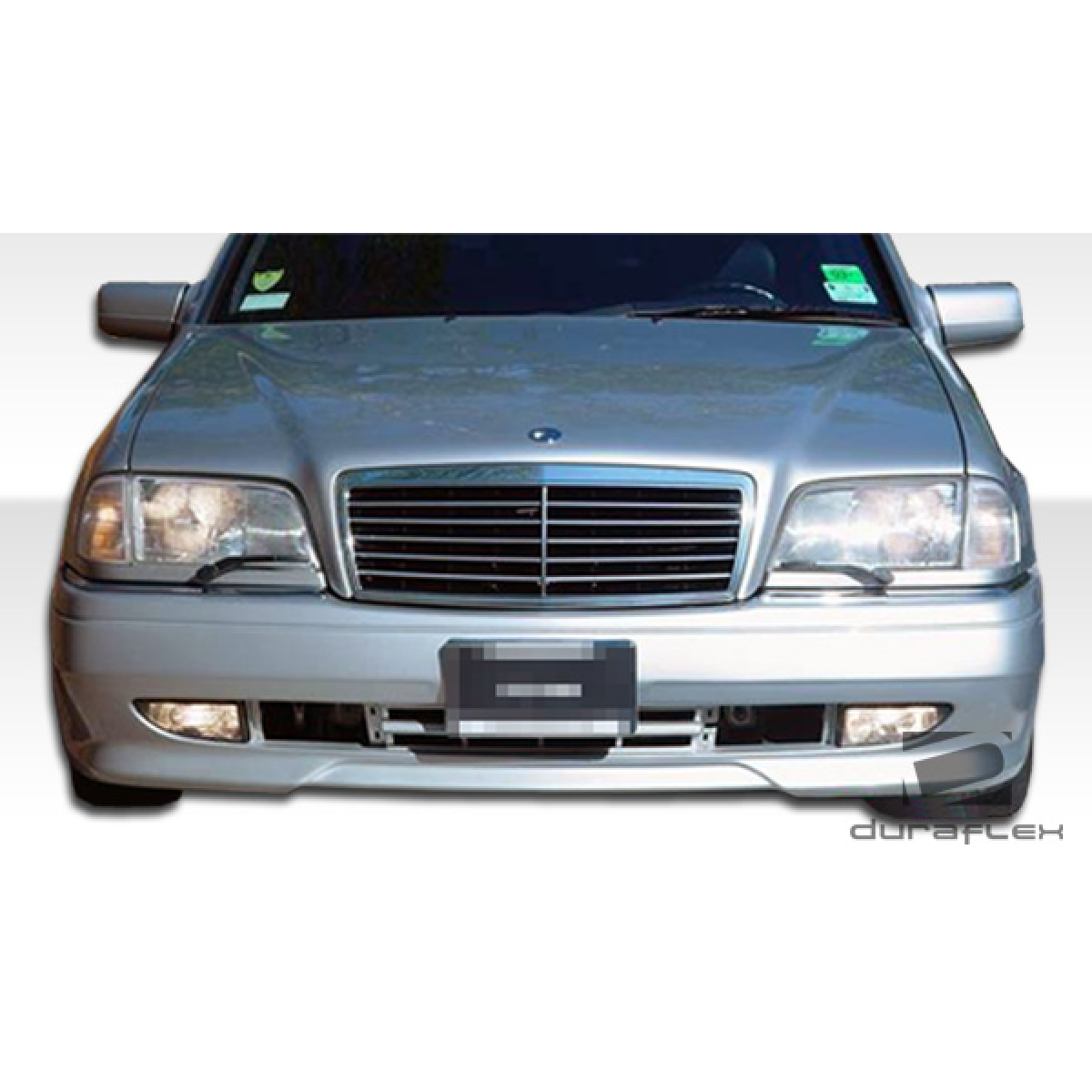 Modify your Mercedes-Benz C220 1994 with our Exterior/Front Bumpers - Front view at a direct angle showing bumper design