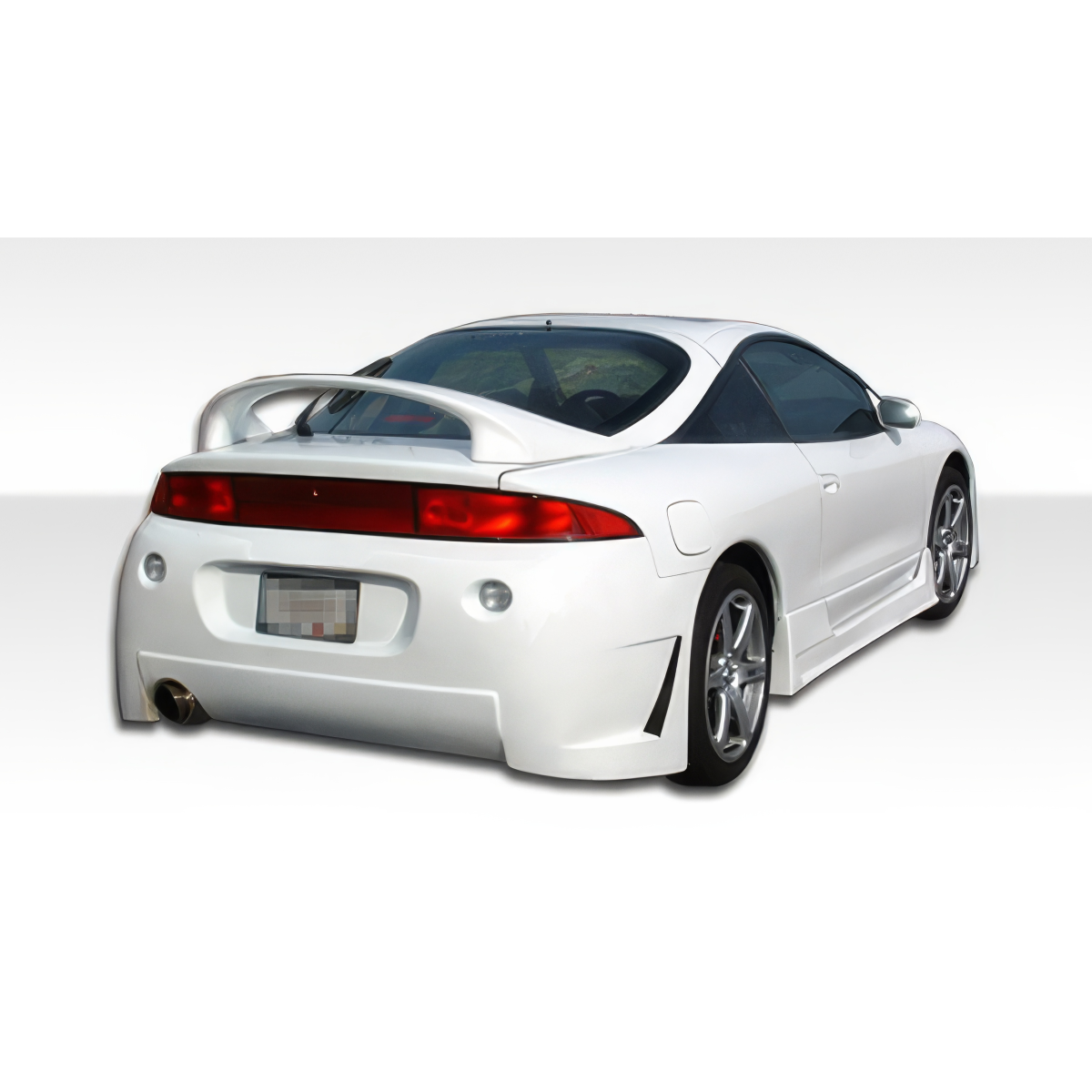 Modify your Eagle Talon 1995 with our Exterior/Rear Bumpers or Lips - Rear angle showing exterior rear bumper design