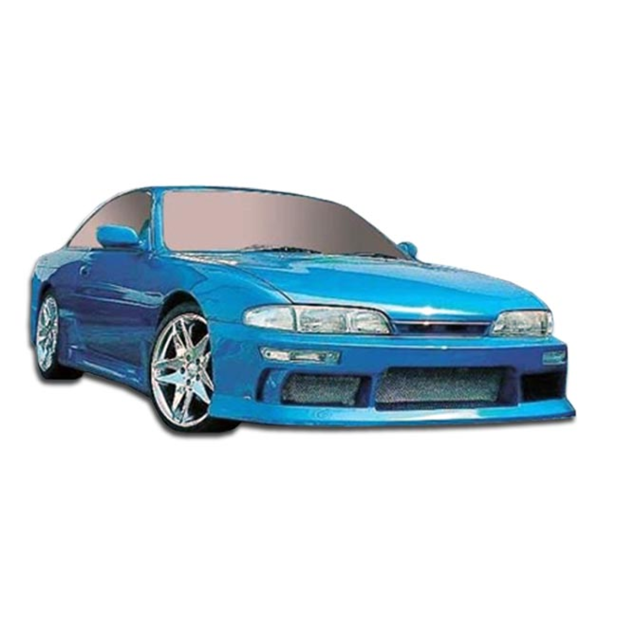 Modify your Nissan 240SX 1995 with our Exterior/Front Bumpers or Lips - Front angle view of Nissan 240SX 1995-1996