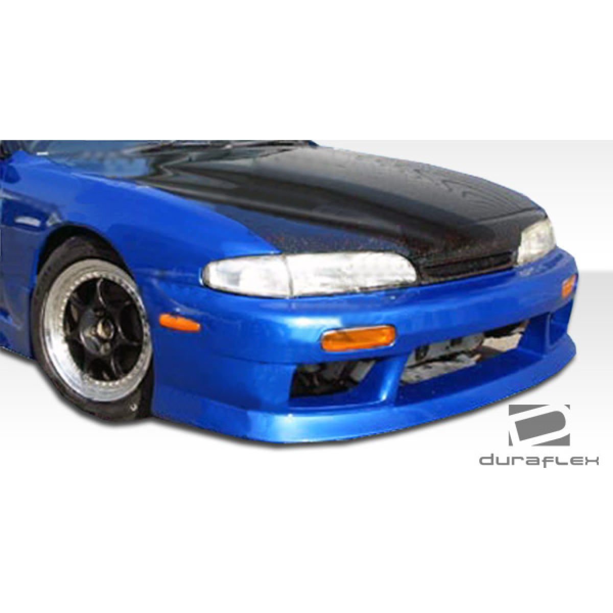 Modify your Nissan 240SX 1995 with our Exterior/Front Bumpers or Lips - Frontal view of a car part at a slight angle