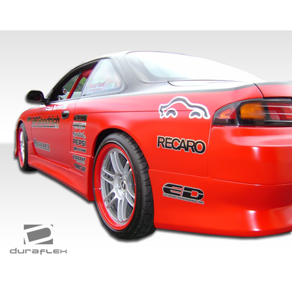 Modify your Nissan 240SX 1995 with our Exterior/Complete Body Kits - Image shows car at a side angle view