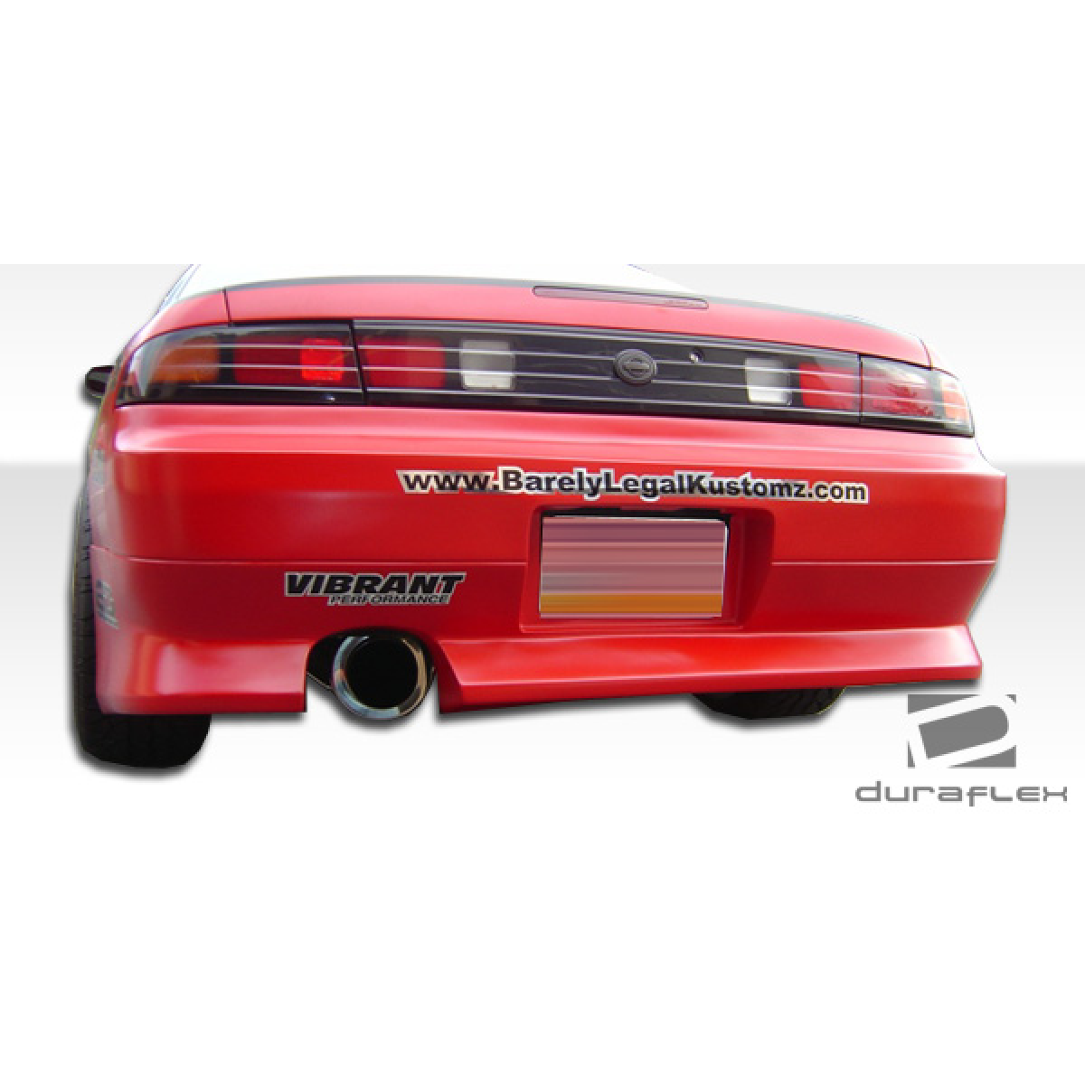 Modify your Nissan 240SX 1995 with our Exterior/Complete Body Kits - View from rear angle showing bumper design