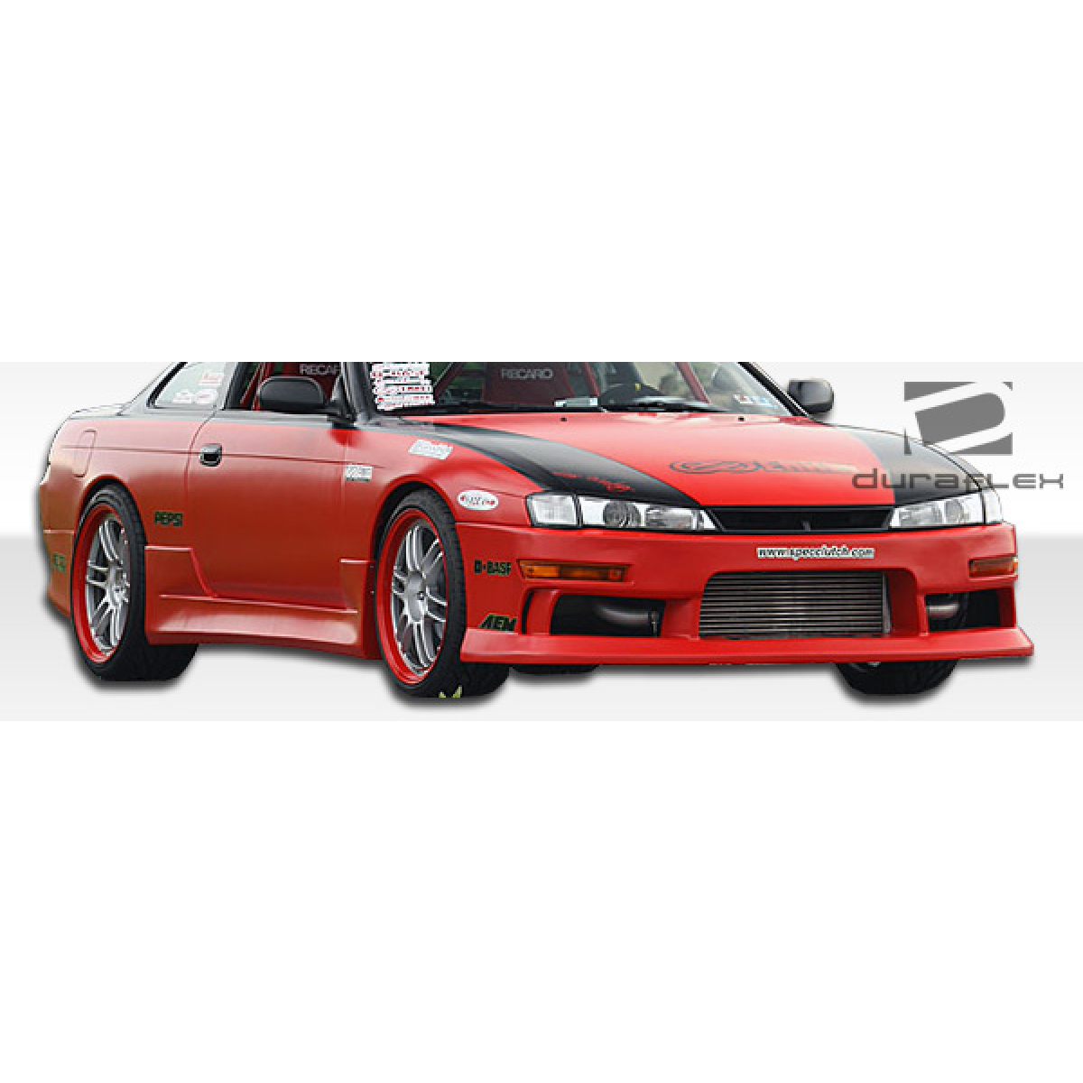 Modify your Nissan 240SX 1995 with our Exterior/Complete Body Kits - Image shown at a slight front angle