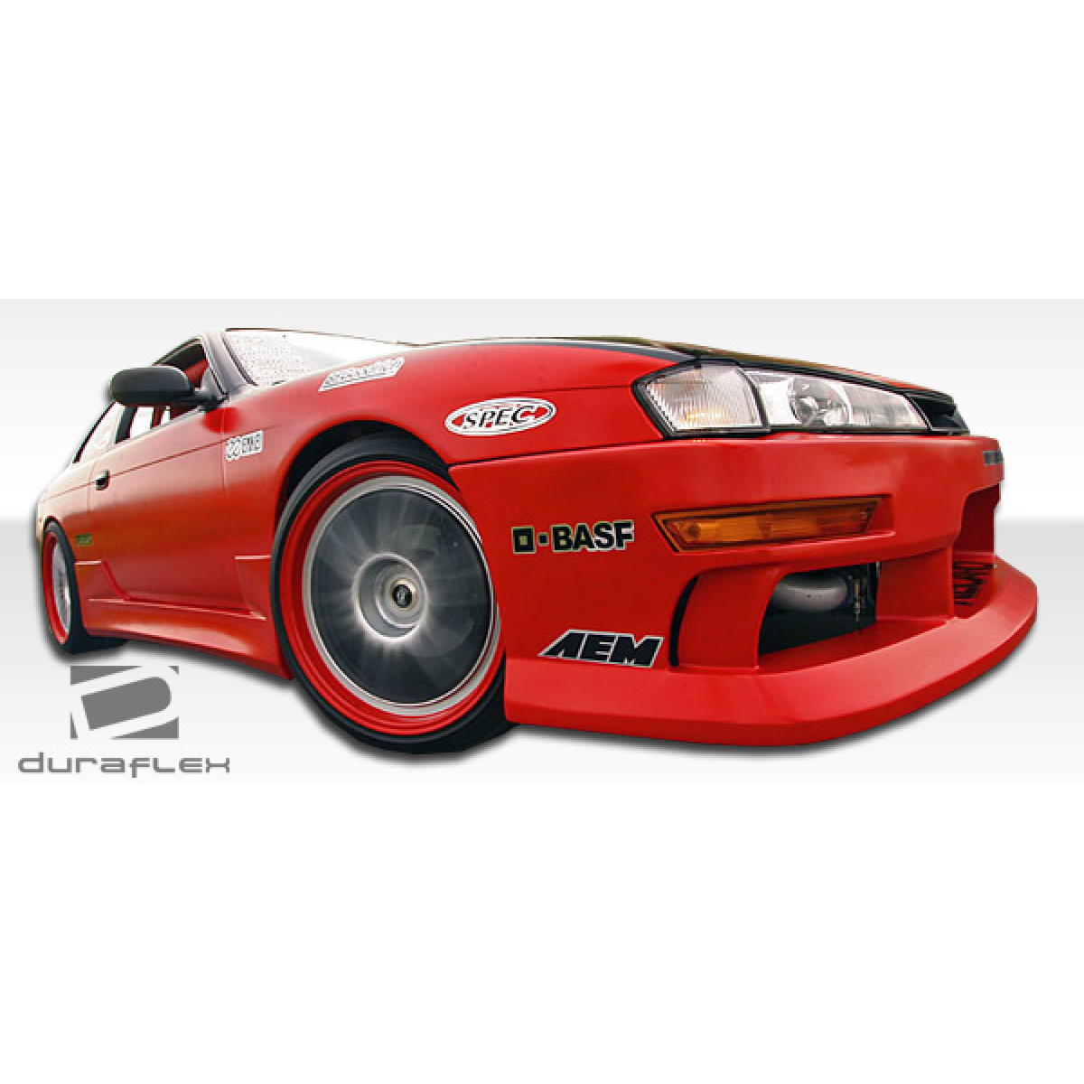 Modify your Nissan 240SX 1995 with our Exterior/Complete Body Kits - The image shows a low angle view of the vehicle