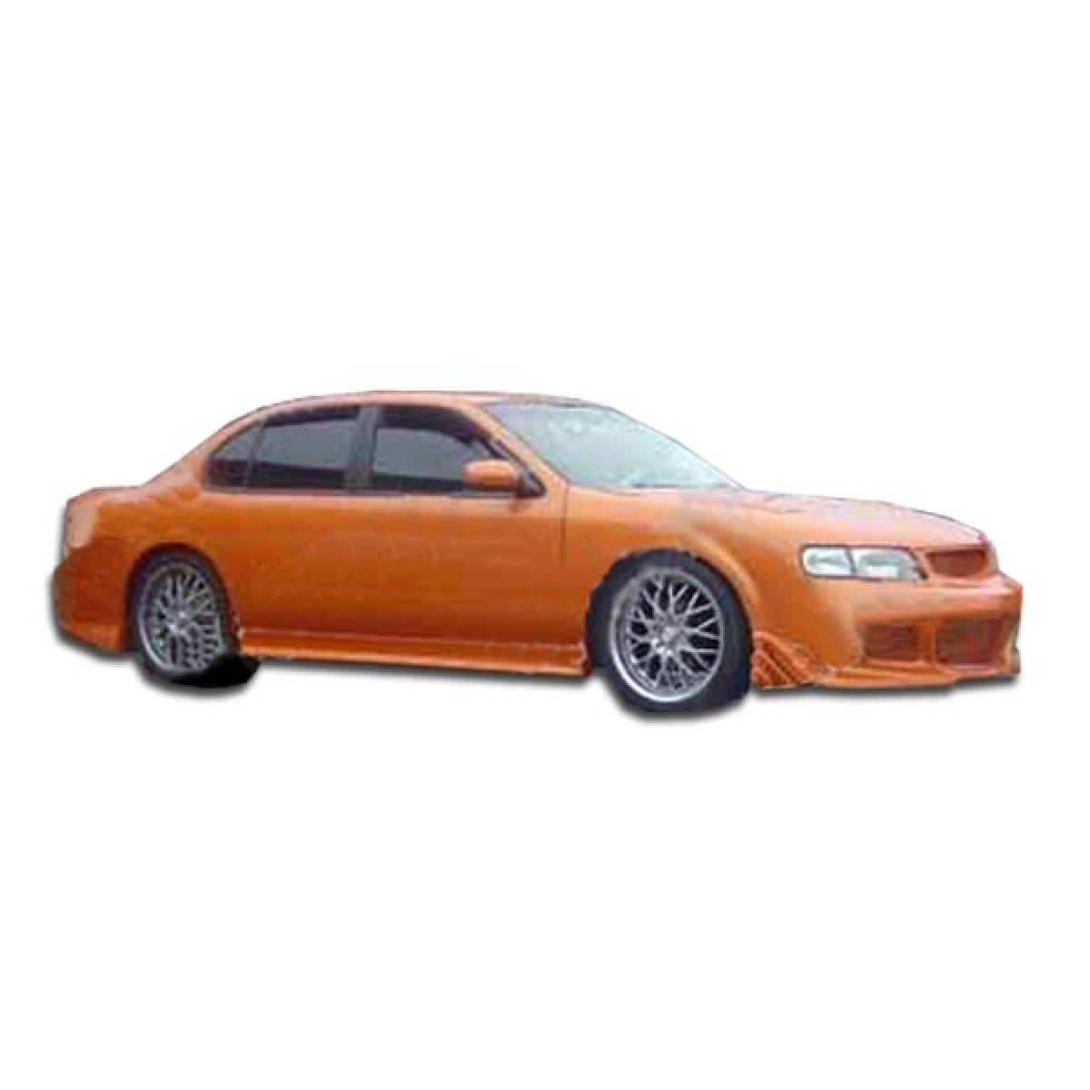 Modify your Nissan Maxima 1995 with our Exterior/Side Skirts - Side view of the Nissan Maxima showing side skirts