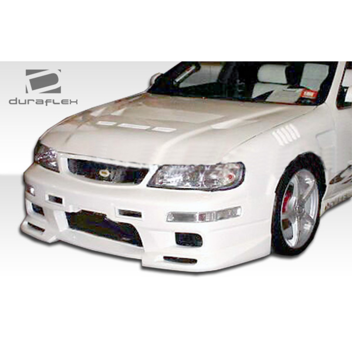 Modify your Nissan Maxima 1995 with our Exterior/Front Bumpers or Lips - Angled view from the front of the vehicle