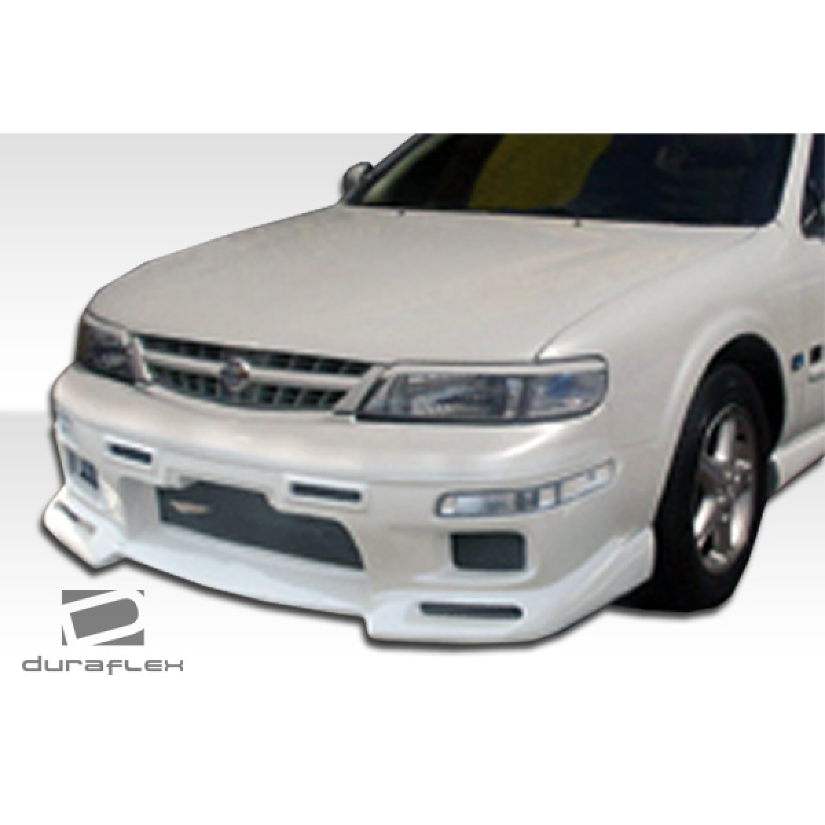 Modify your Nissan Maxima 1995 with our Exterior/Front Bumpers or Lips - Front view of car part at a slight angle