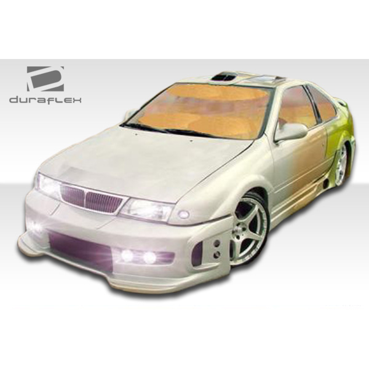 Modify your Nissan 200SX 1995 with our Exterior/Fenders - Front angle view of Nissan 200SX fender flares