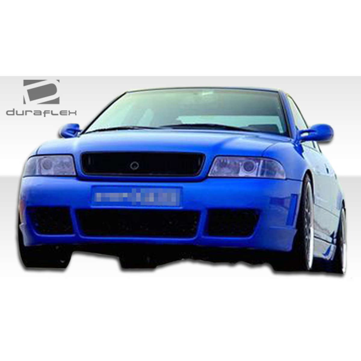 Modify your Audi A4 1996 with our Exterior/Front Bumpers or Lips - Front view of vehicle at slightly low angle