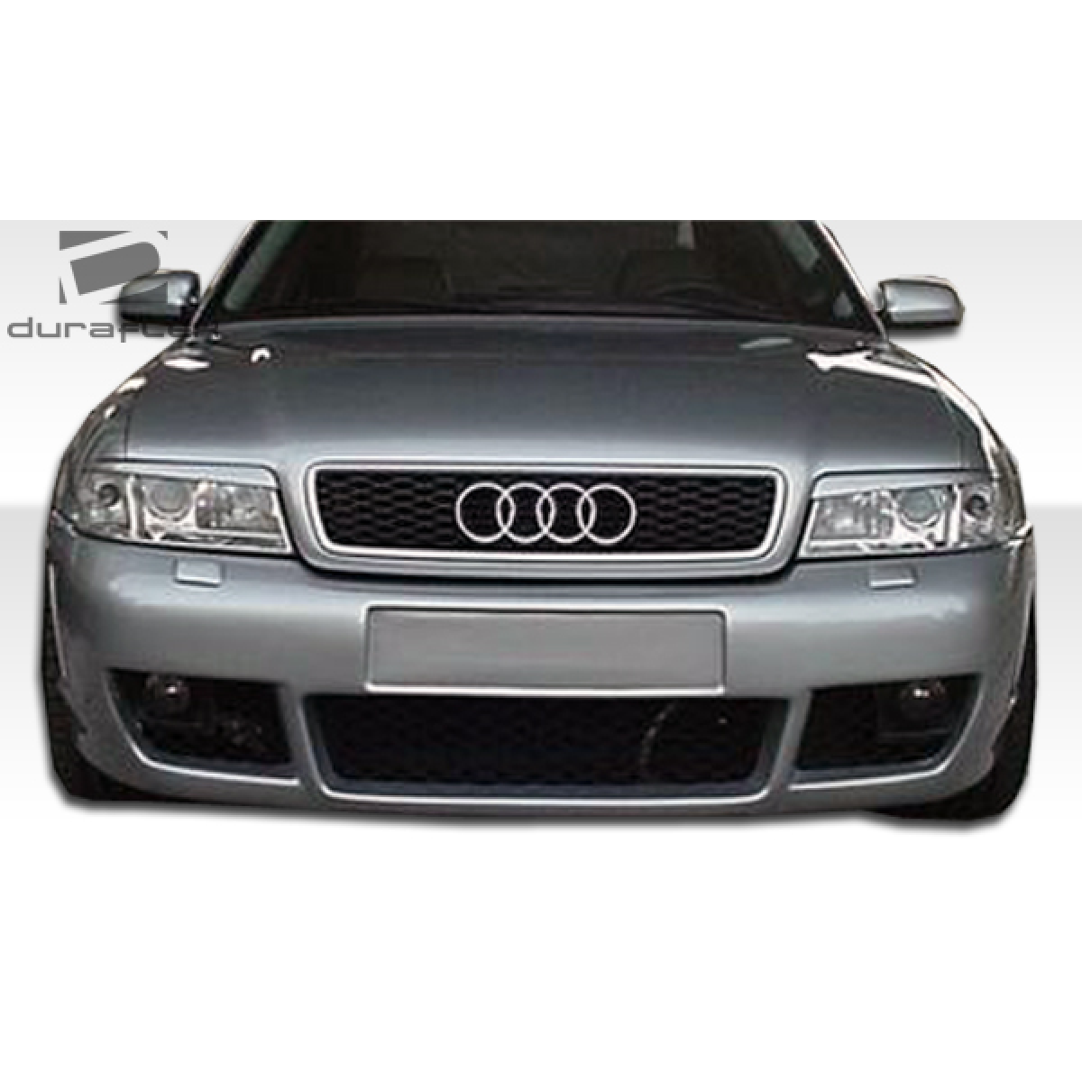 Modify your Audi A4 1996 with our Exterior/Front Bumpers or Lips - Front view of vehicle at zero degree angle