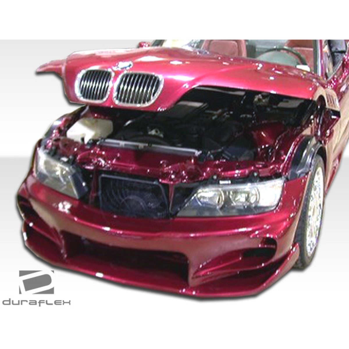 Modify your BMW 4-Series 1996 with our Exterior/Front Bumpers or Lips - Angled view of front bumper with hood open