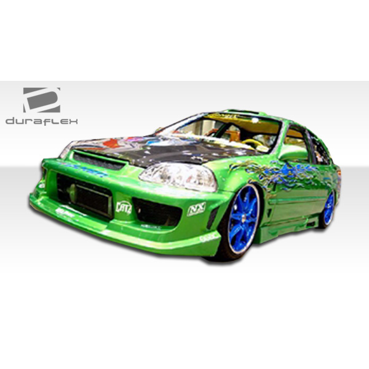 Modify your Honda Civic 1996 with our Exterior/Complete Body Kits - View at a low angled perspective