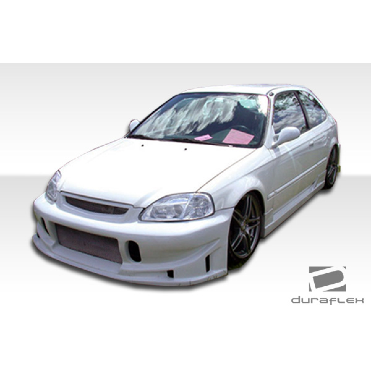 Modify your Honda Civic 1996 with our Exterior/Complete Body Kits - Front angle view of the bumper for Honda Civic