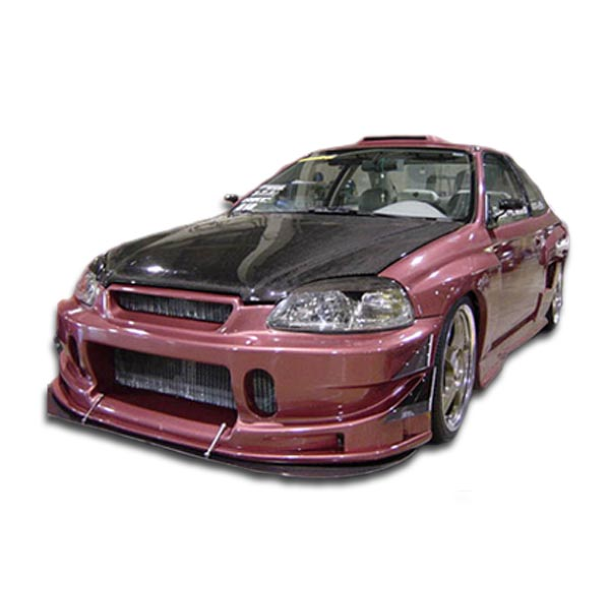 Modify your Honda Civic 1996 with our Exterior/Complete Body Kits - Front view angled slightly to the right