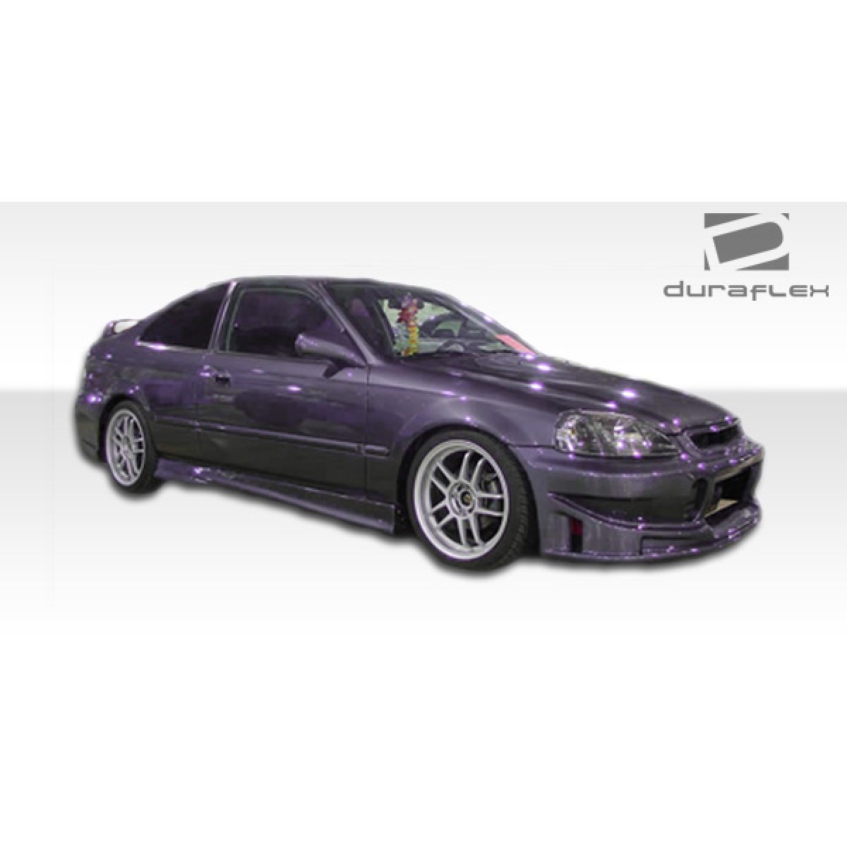 Modify your Honda Civic 1996 with our Exterior/Complete Body Kits - Side angle view of the body kit part