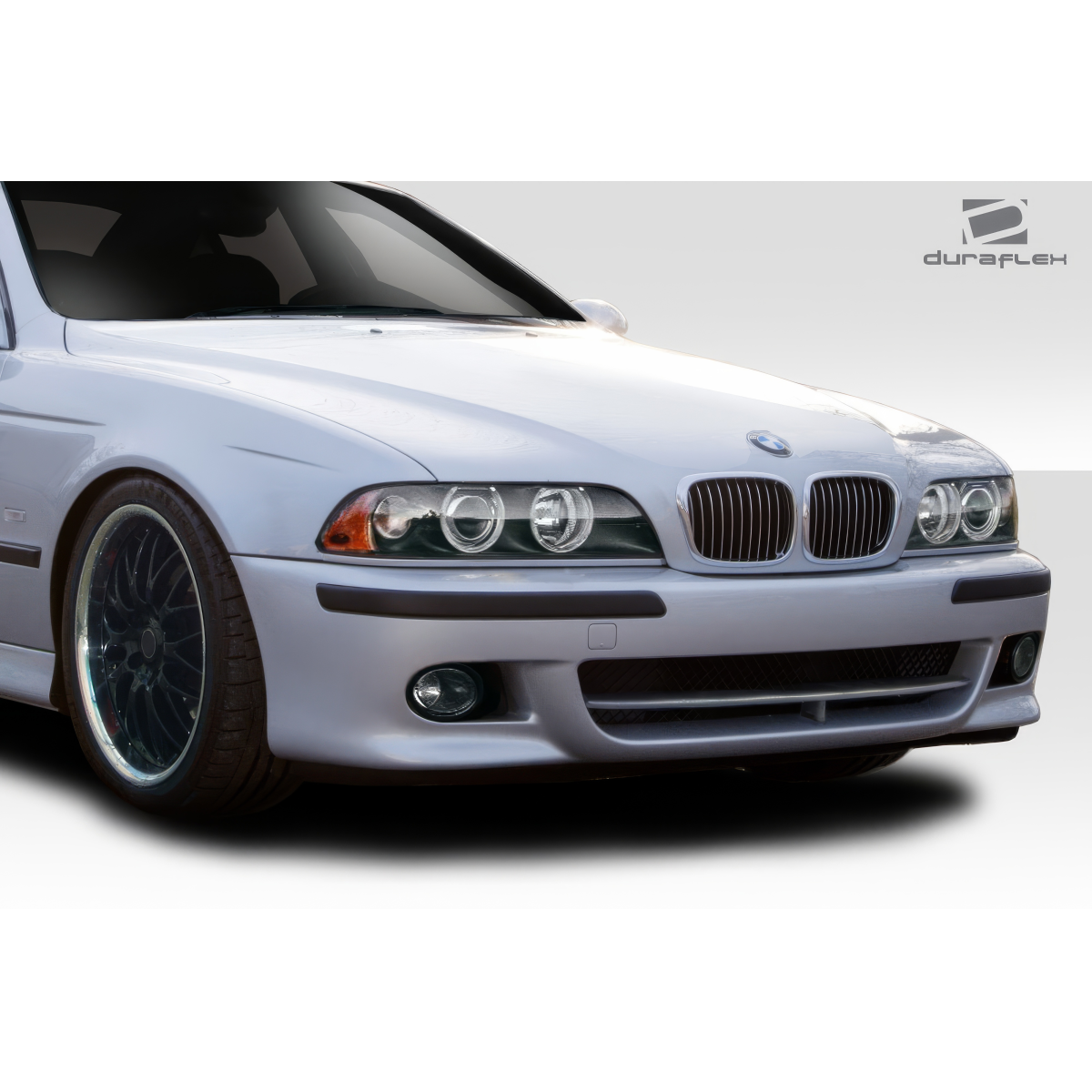 Modify your BMW 5-Series 1997 with our Exterior/Front Bumpers or Lips - Front three quarter angle of vehicle