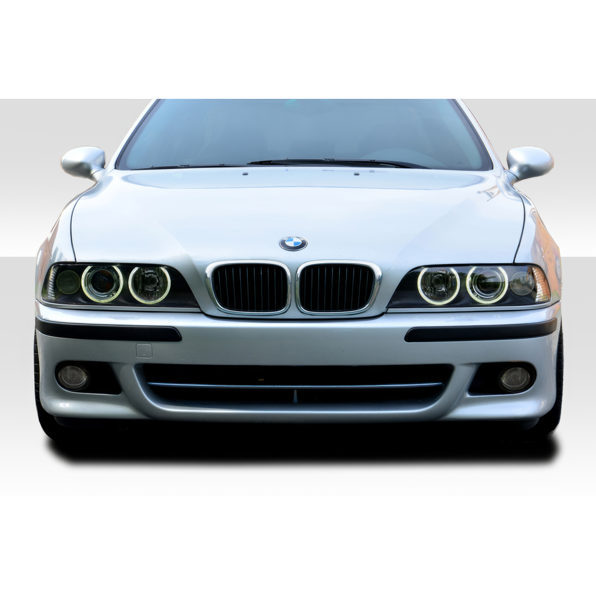 Modify your BMW 5-Series 1997 with our Exterior/Front Bumpers or Lips - Front view of vehicle at straight angle