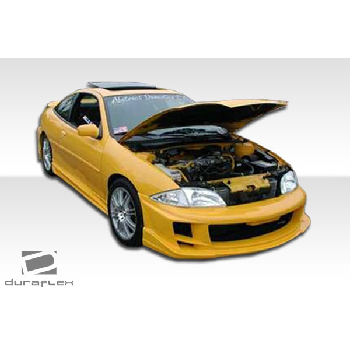 Modify your Chevrolet Cavalier 1995 with our Exterior/Side Skirts - Front three quarter view with hood open