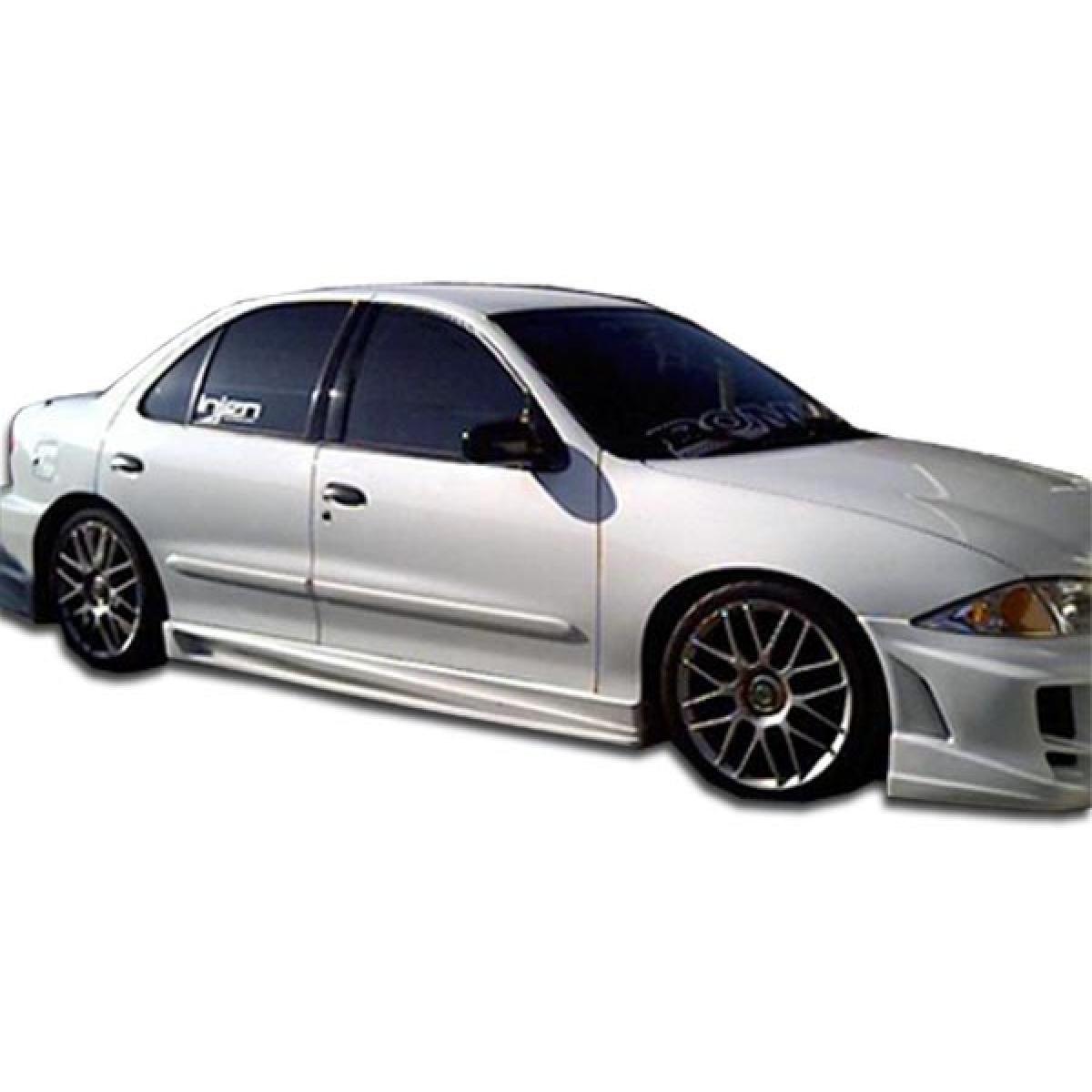 Modify your Chevrolet Cavalier 1995 with our Exterior/Side Skirts - Side angle view of the vehicle