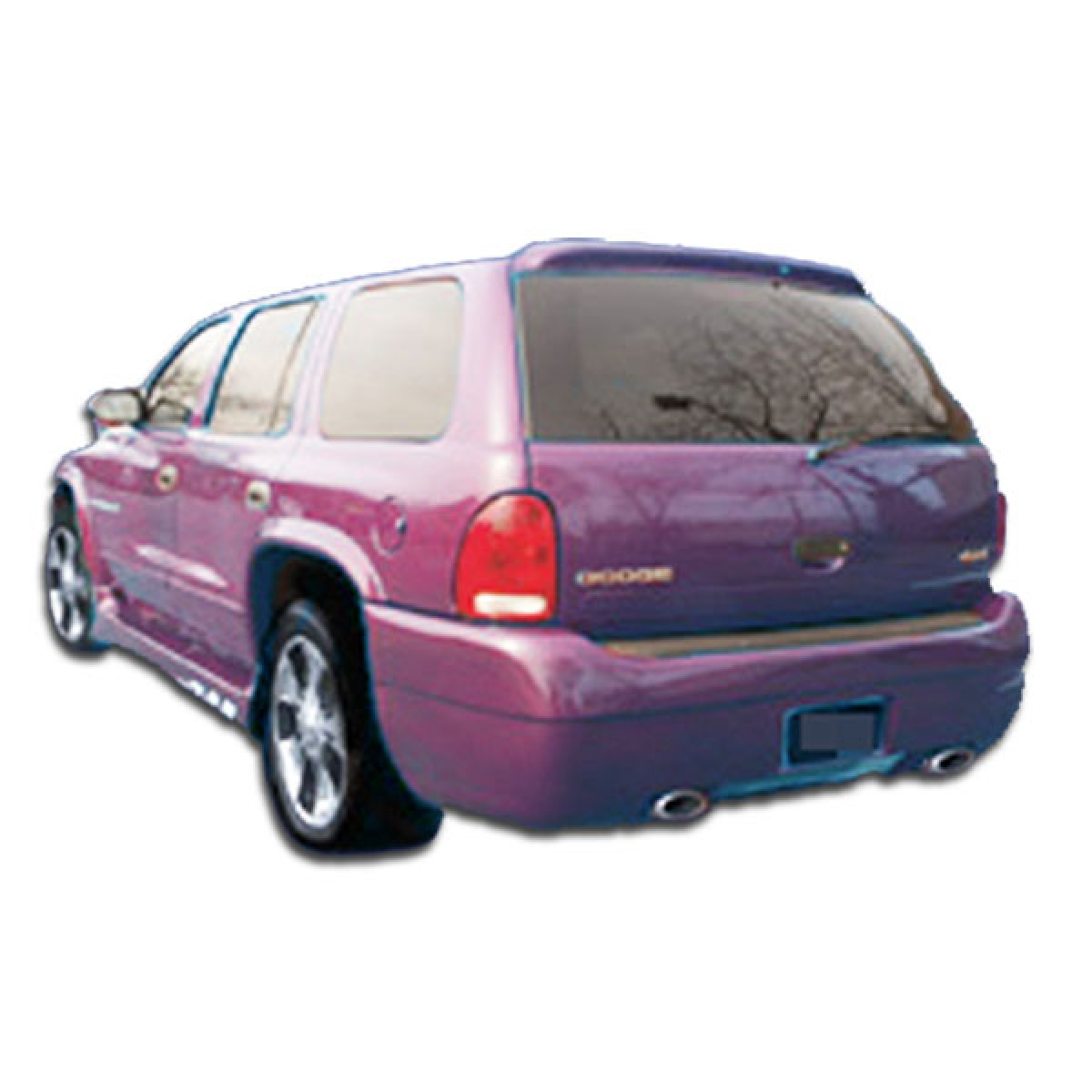 Modify your Dodge Durango 1998 with our Exterior/Rear Bumpers - Rear three quarter angle view of the vehicle