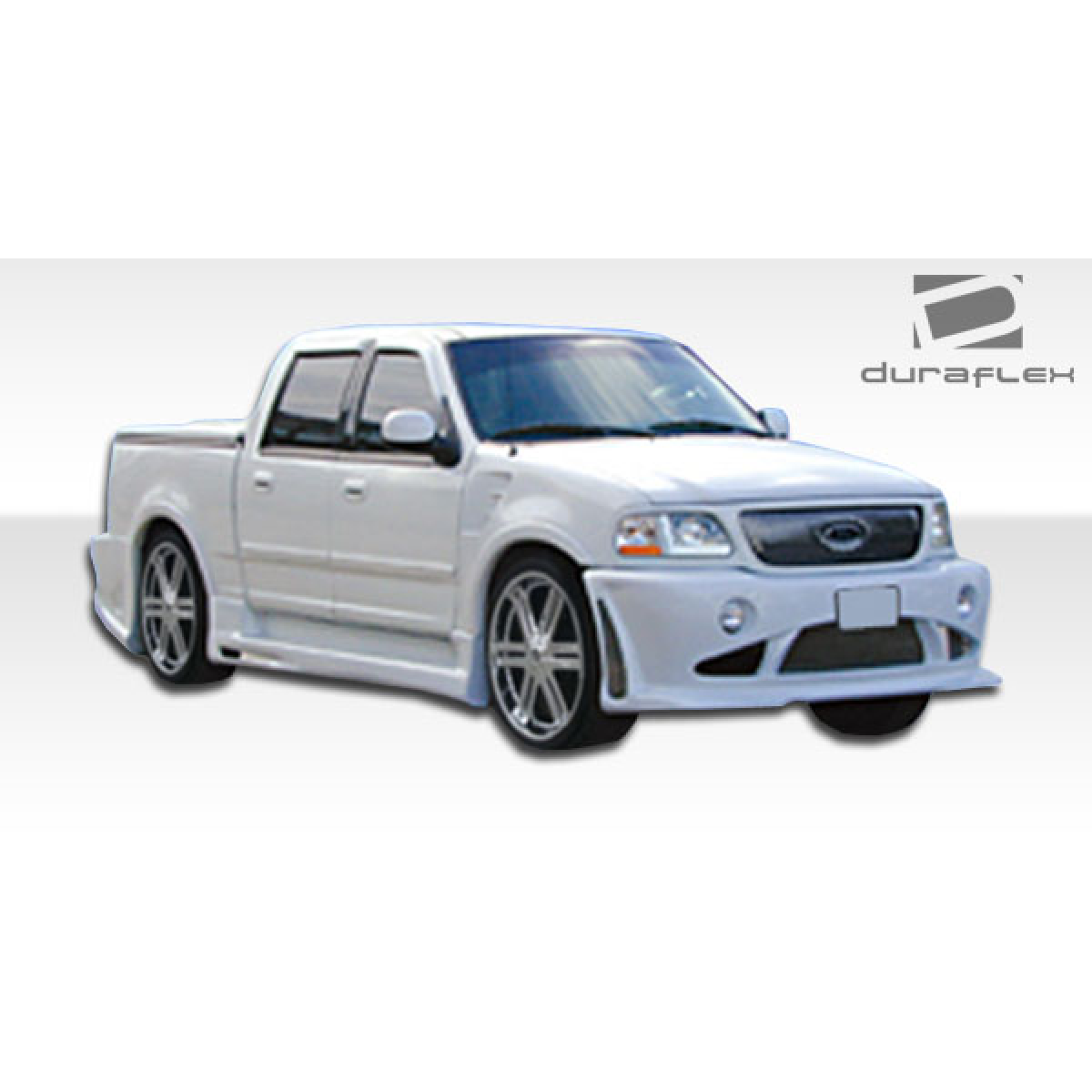 Modify your Ford F-150 1997 with our Exterior/Side Skirts - Front three quarter angle view of the vehicle