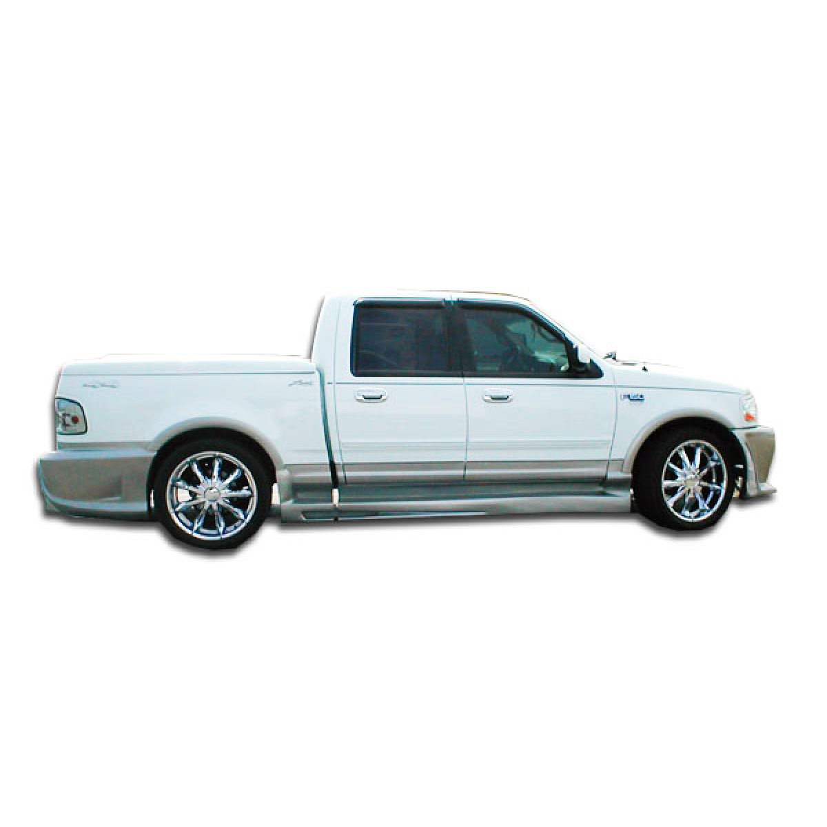 Modify your Ford F-150 1997 with our Exterior/Side Skirts - The image is viewed from the side angle