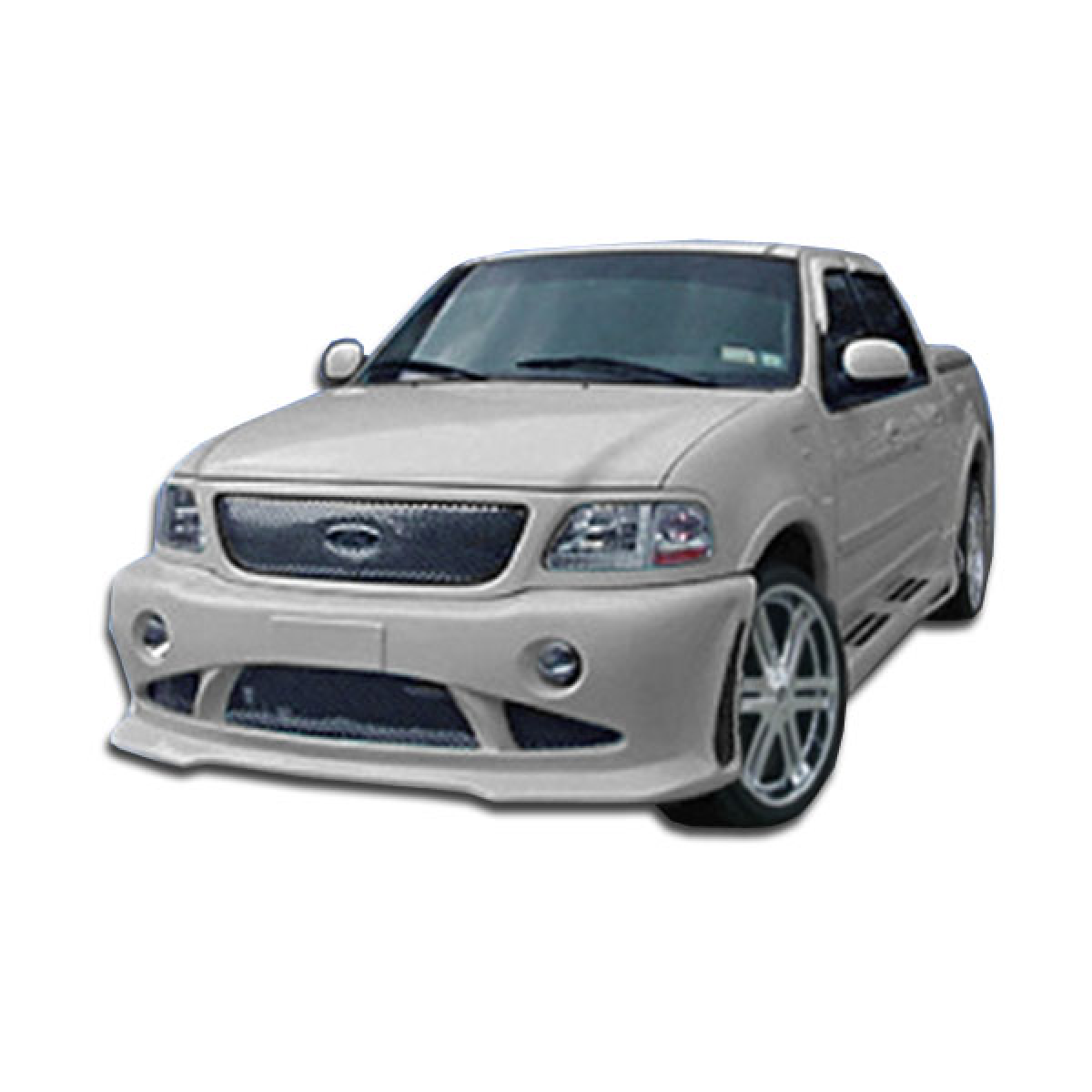 Modify your Ford F-150 1997 with our Exterior/Complete Body Kits - Front angle view of a modified bumper part