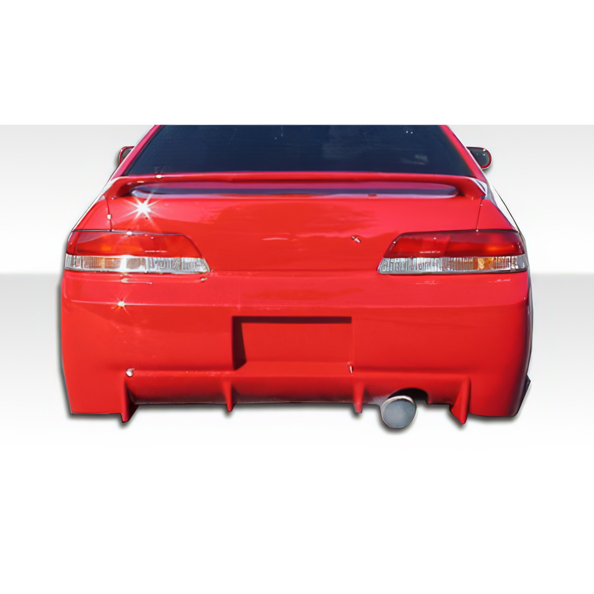 Modify your Honda Prelude 1997 with our Exterior/Rear Bumpers or Lips - Rear view showing bumper at a straight angle