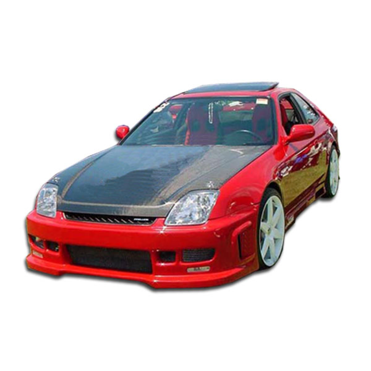 Modify your Honda Prelude 1997 with our Exterior/Front Bumpers or Lips - Front angle view of the vehicle