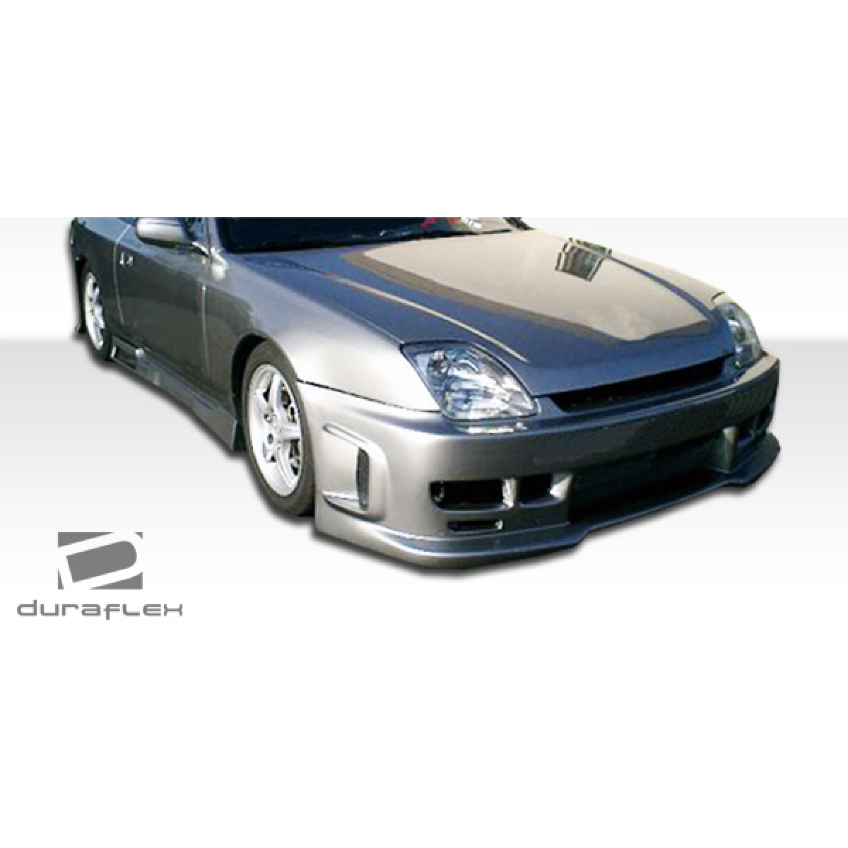 Modify your Honda Prelude 1997 with our Exterior/Complete Body Kits - Front angle showing side skirts on vehicle