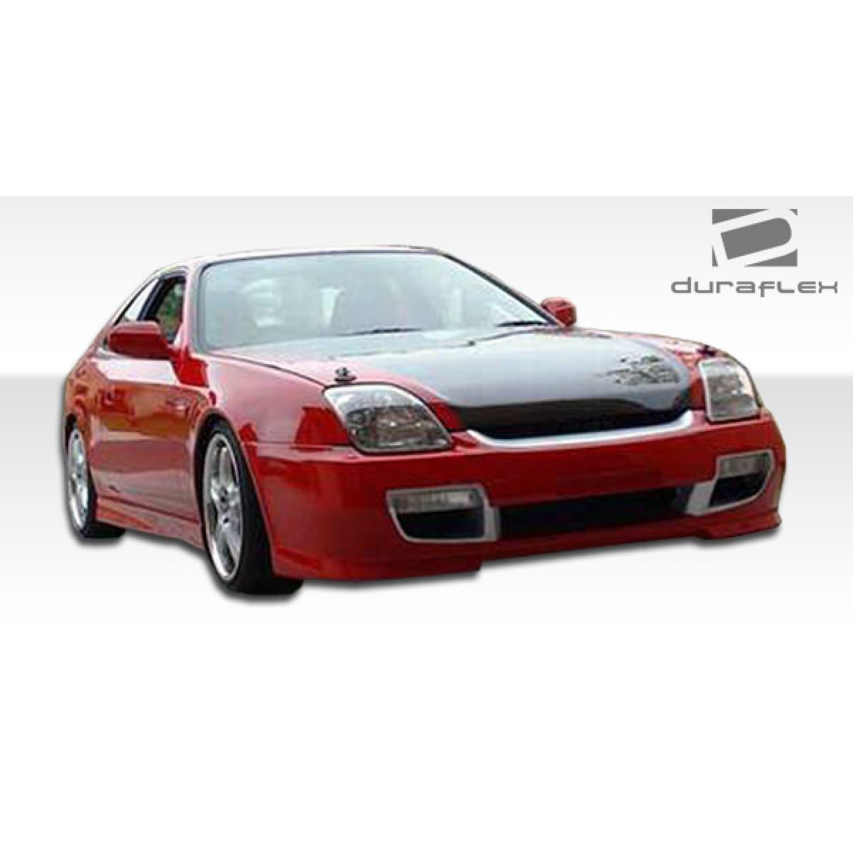 Modify your Honda Prelude 1997 with our Exterior/Side Skirts - Angle shows front three quarter view of the vehicle