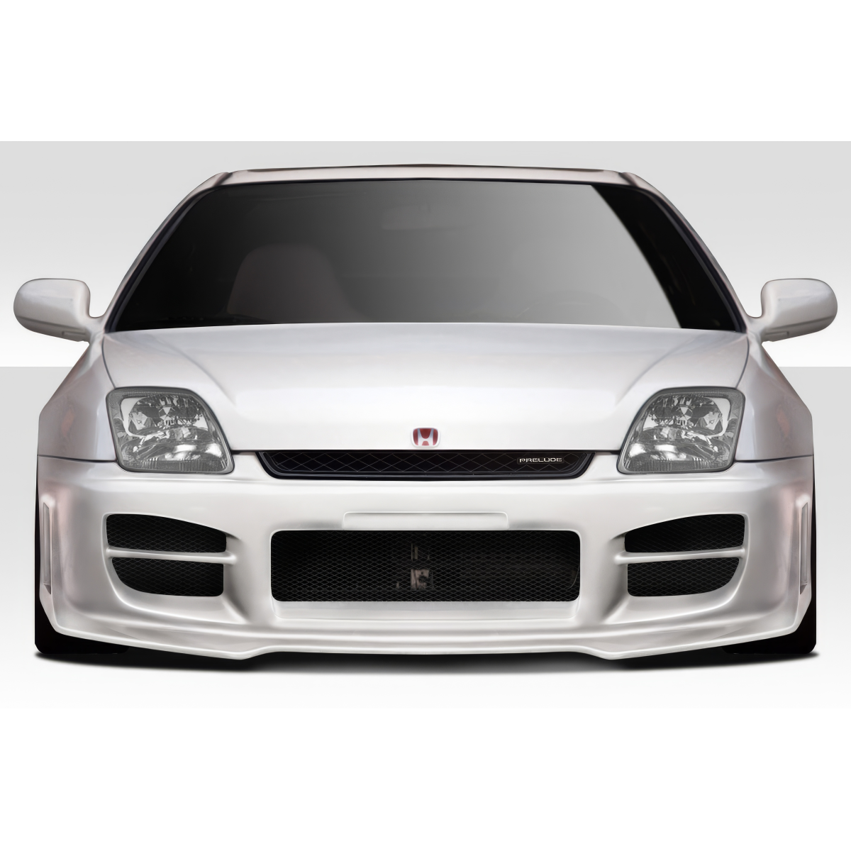 Modify your Honda Prelude 1997 with our Exterior/Complete Body Kits - Frontal view of the vehicle at eye level